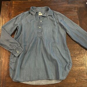 LOFT Blue Softened Denim Tunic